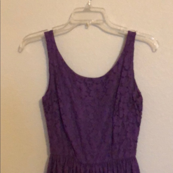 Purple lace mini dress - Picture 2 of 4